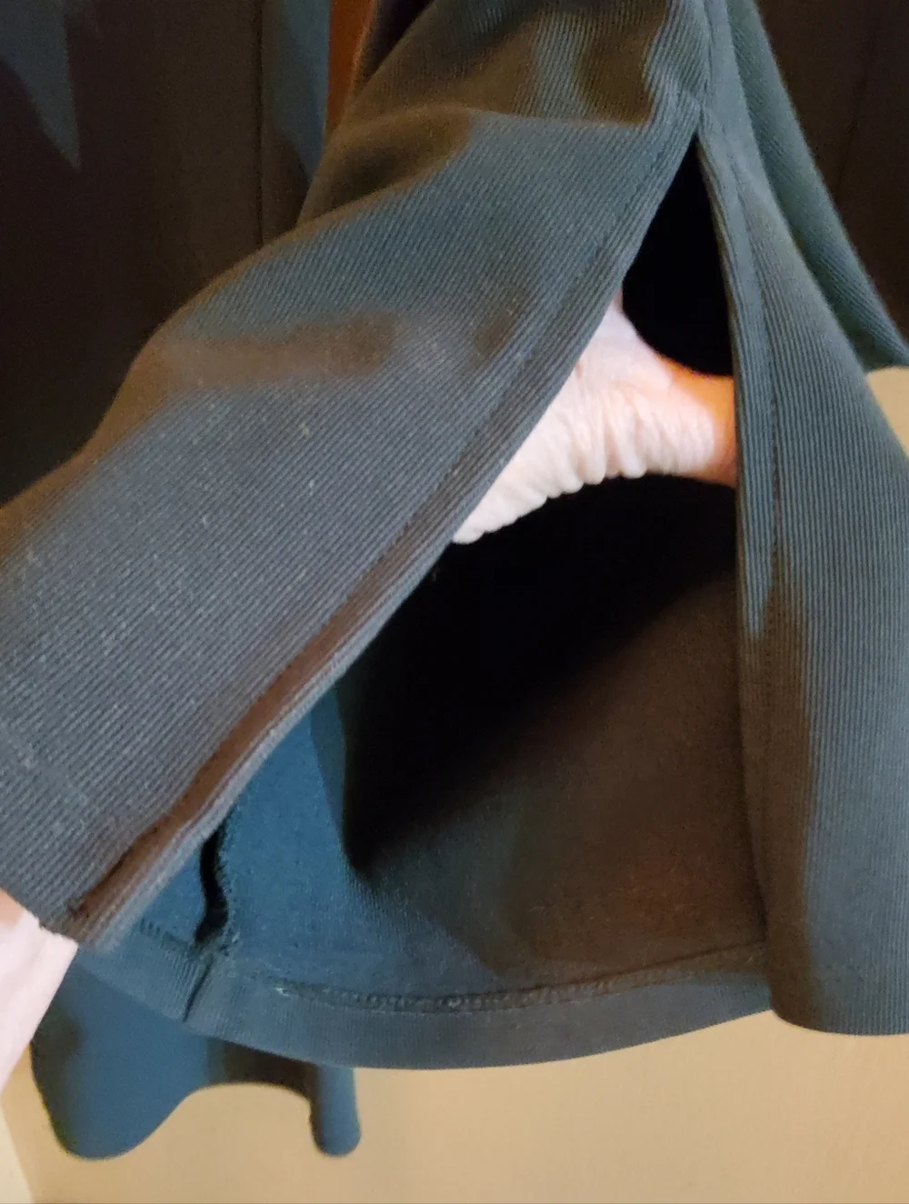Zara Deep Green/Teal Flare Tall Pants - Picture 4 of 6